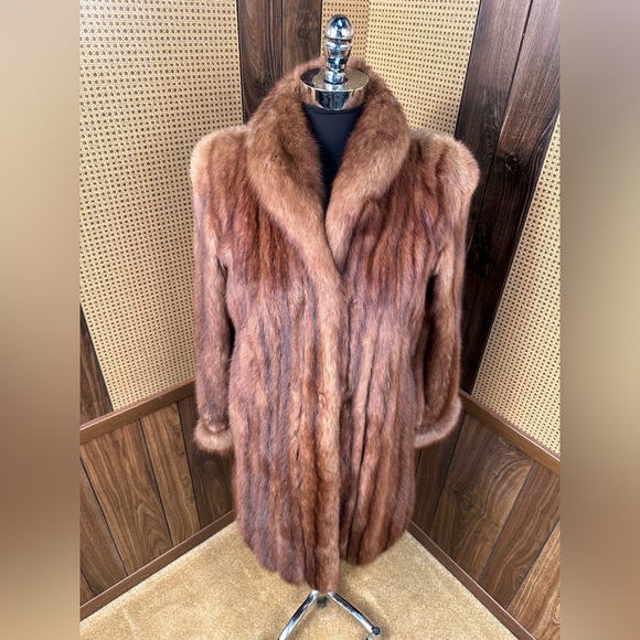 Vintage Russian Sable Fur Coat Jacket Stroller Size Small - Picture 2 of 10